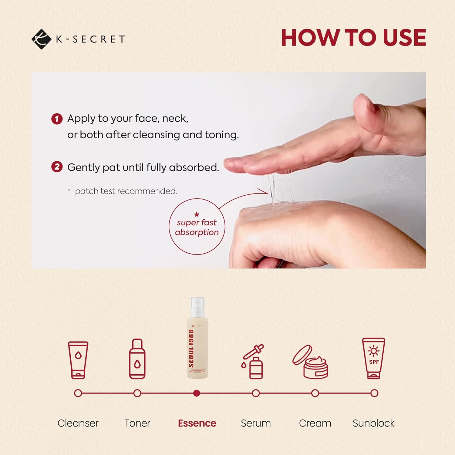 KSECRET SEOUL 1988 Essence : Snail Mucin 97% + Rice 100ml
